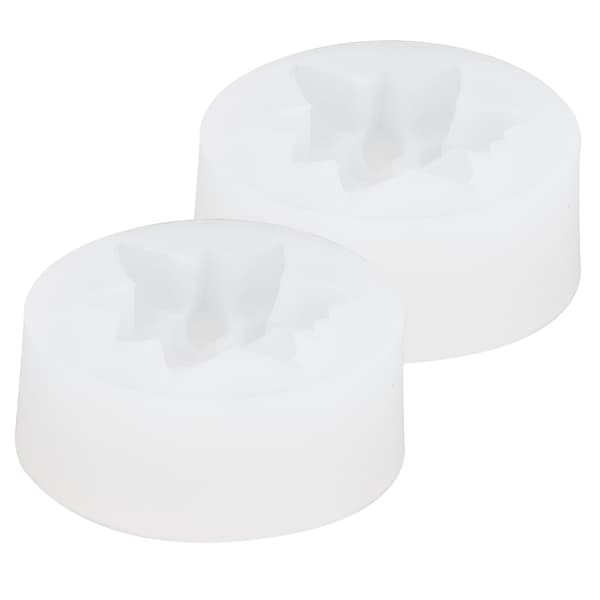 2 STK Blomst Silikoneform DIY Aromaterapi Lys Gips Chokolade Kage Sæbeform