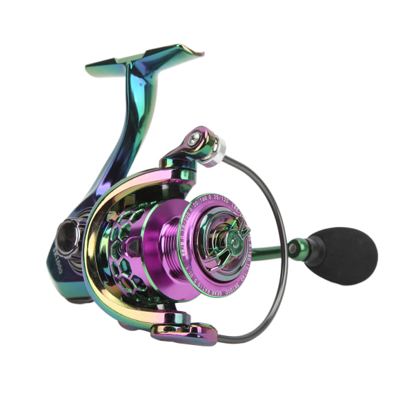 Lure Spinning Reel Metal Spinning Fishing Wheel Gapless 5.0:1 Hastighetsforhold fiskesnelle for ferskvann saltvann SK1000
