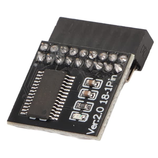 TPM 2.0-modul LPC-gränssnitt Stabil Hög säkerhet Hållbart material 18-stifts LPC-modul för Asrock-moderkort