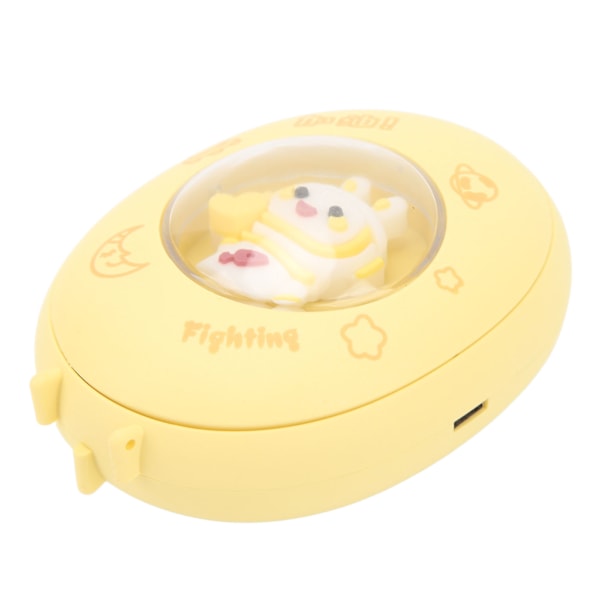 Space Bunny Kädenlämmitin Kannettava USB Ladattava Kädenlämmitin 3 Lämmitystasoa Säädettävä Käsienlämmitin Toimistoon Ulkokäyttöön Keltainen
