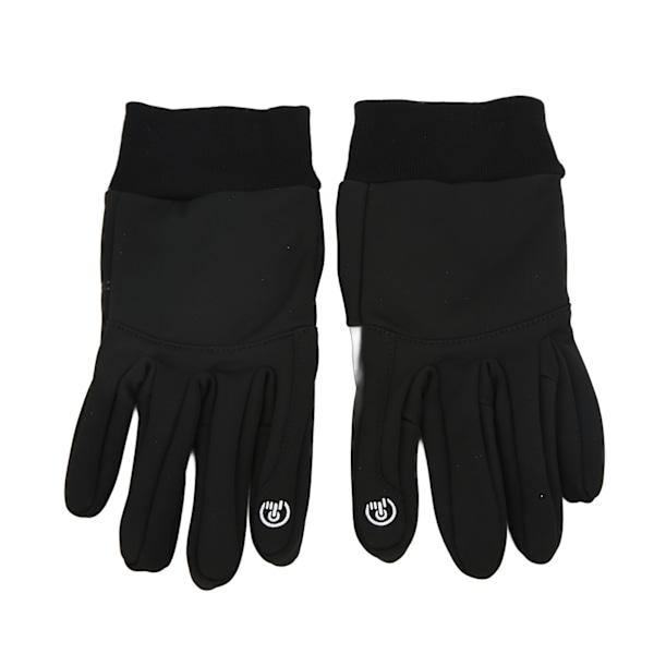 Vinter Utomhus Pekskärm Alla Fingerhandskar Halkfria Vindtäta Fleece Varma Sportshandskar L