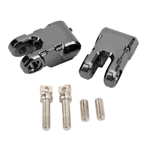 2 sæt RC metalspil trækkrog aluminiumslegering spilkrog til 1/10 RC bil opgraderingsdele sort