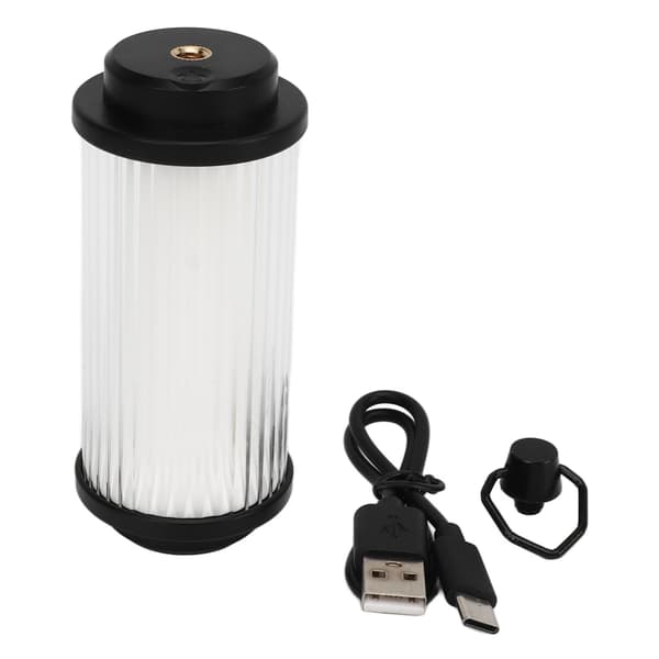 Mini Campinglampe USB Genopladelig 2 Gear Magnetisk Base Bærbar Teltlampe med 1/4 Interface Krog til Udendørs