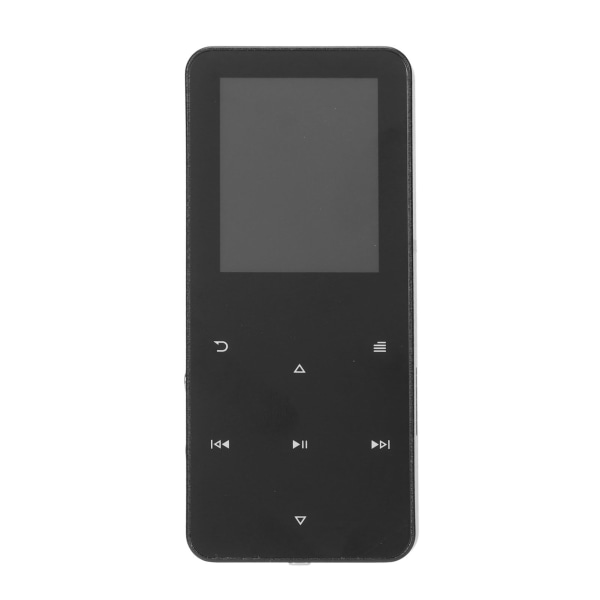 MP3-spiller Bluetooth 4,2 1,8 tommers fargeskjerm Berøringstast Videospill Bærbar musikkspiller med høyttaler FM-radio Elektronisk bok Svart 64GB