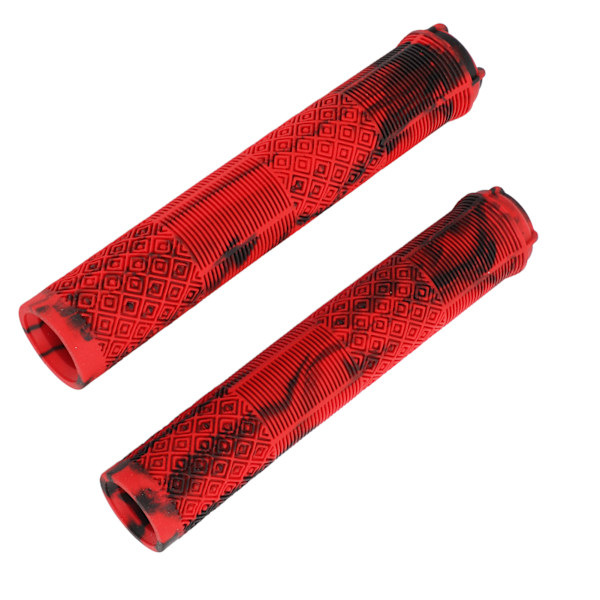 1 pari 17 cm polkupyörän ohjaustangon kädensijat TPE-kumia liukumattomat pyörän kädensijat tavalliselle 22,2 mm:lle punamusta
