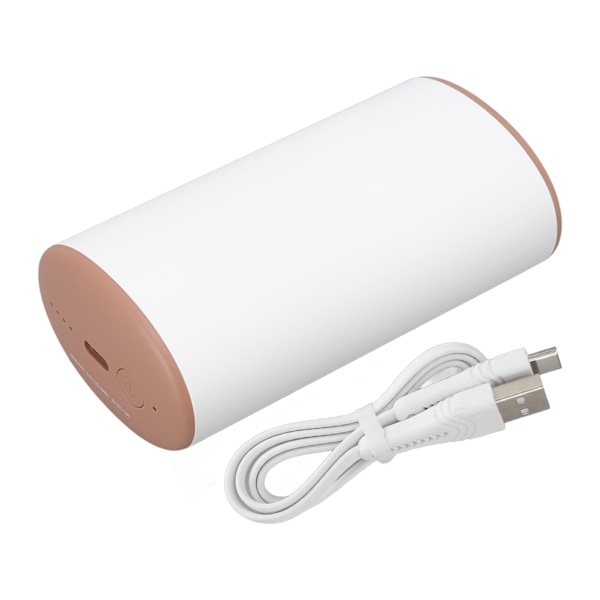 6000mAh Mini håndvarmer to gir dobbel beskyttelse USB-lading lommevarmer for vinter utendørs brun