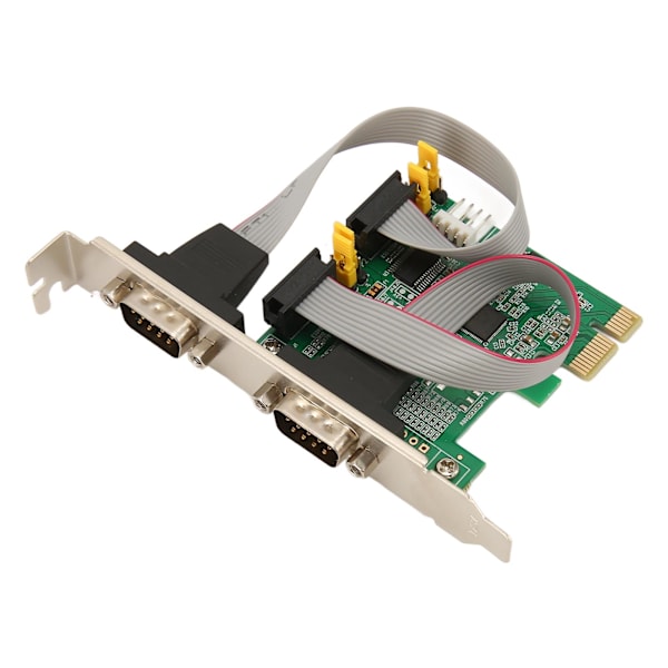 PCIe RS232 seriel adapterkort 2 port udvidelseskort PCI Express RS232 serielt værtscontrollerkort til Windows til Linux