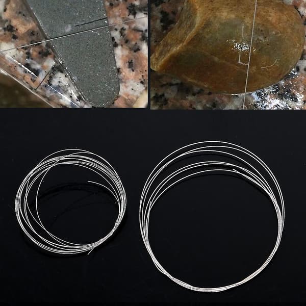 Meter Diamanttråd Savklinge Værktøj Granit Sten Glas Smykker Trådsav B
