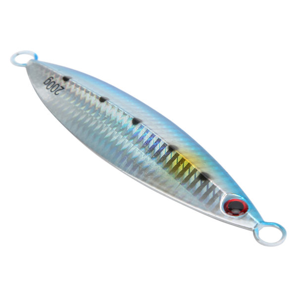 Fiske Kunstig agn Fiskeformet metall naturtro sluk Fisketilbehør Blå200g/7.1oz