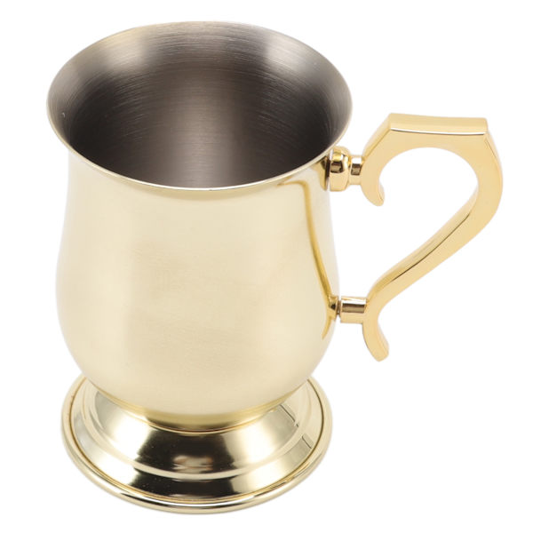 Moskva Cocktail Mule Krus i Rustfrit Stål - Multifunktionelt Cocktail-drikkeglas til Øl, Iste og Iskaffe - Guldbelagt