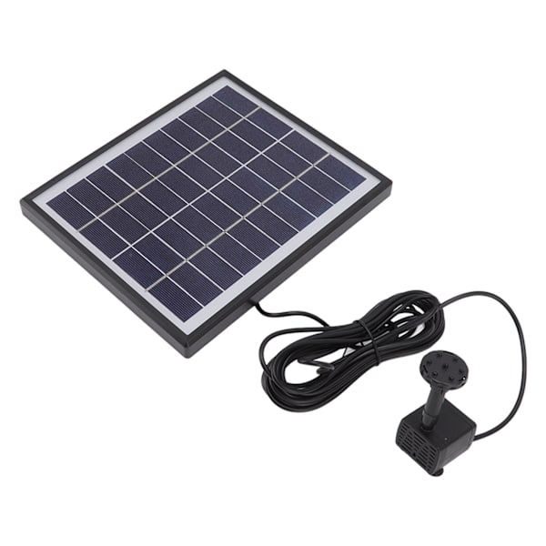 Aurinkolähdepumppu 5.0W Estä tukkeutuminen Kannettava Helppo puhdistaa Aurinkovesipumppu Kelluva suihkulähde Ulkokäyttöön 12V