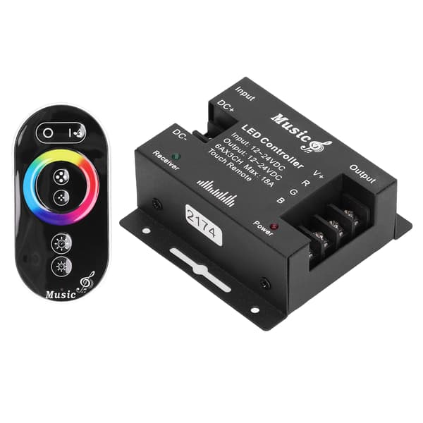 LED Controller Musik Touch Controller Høj Følsomhed RGB Strip Light Controller til Husholdningsbar