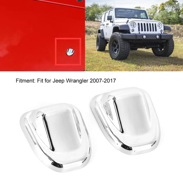 2 stk. Vindusviskerdyse Deksel Beskyttelse Passer for Jeep Wrangler 2007-2017