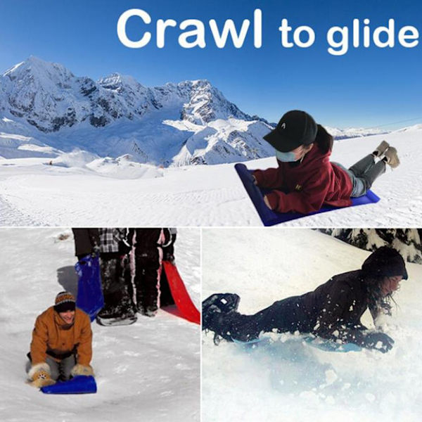 Sandrutschbana Vinter Snow Sled Glidbräda Bärbar lätt sandfilt