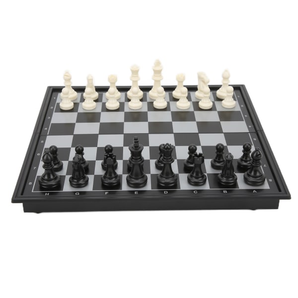 3 i 1 magnetisk skakbrætsæt 24,7 x 24,8 foldbart tern backgammon brætspilssæt