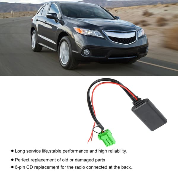 AUX Bluetooth Ingångskabel Passar Acura RDX Tsx MDX Csx