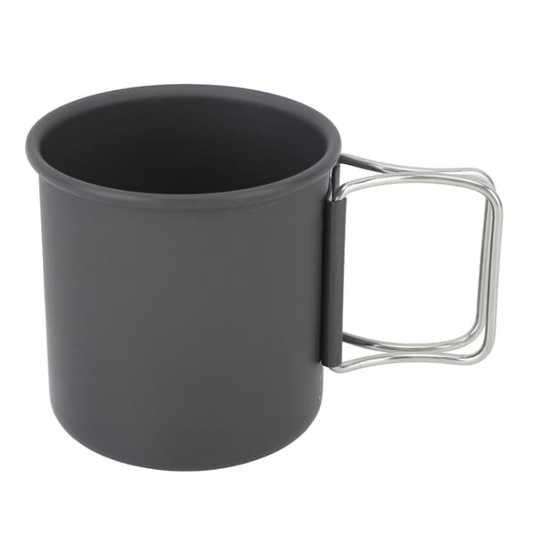 Campingmugg med Fällbart Handtag Rostfritt Stål Bärbar Campingmugg för Camping Picknick Vandring Resor