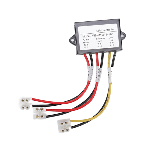 MPPT solcellecontroller 150W 10 12V anti-tilbageflow 24 timers belastningsudgang solcelleladningscontroller til lys E-cykelpanel WS M150 14,6V normalt åben