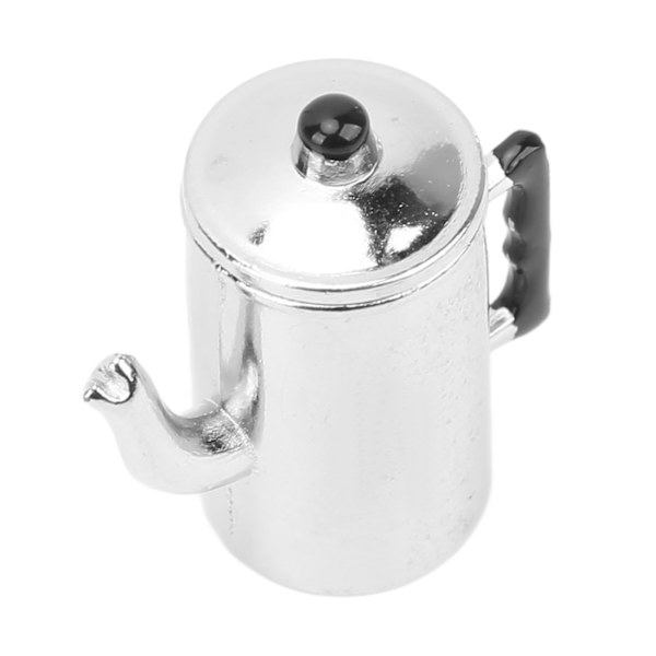 Dukkehus Kedel 1/12 Simulation Legering Miniature Tekande Mini Køkken Tilbehør til Legetøj Hus Dekoration