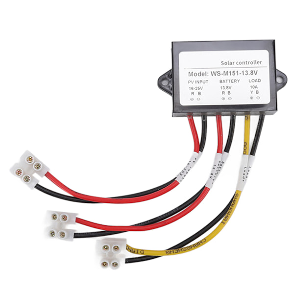 MPPT solcellecontroller 150W 10A fotosensitiv natbelastningsudgang solpanelcontroller til gadelampe 13,8V