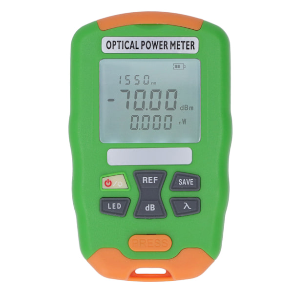 Optisk fiber effektmåler oppladbar optisk kabeltester ‑70~+10dbm for vedlikehold