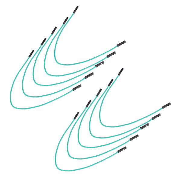 10 stk 20 cm hun til hun silikone jumper ledningskabel til dronemotor ledninger (grøn)