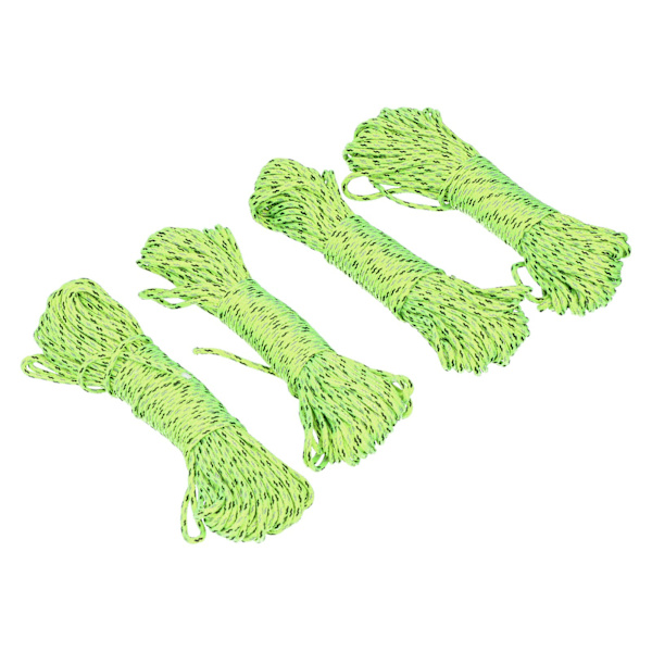4st 20M utomhuscamping tältrep Luminous Paracord lanyard Gear kapellrep för vandring
