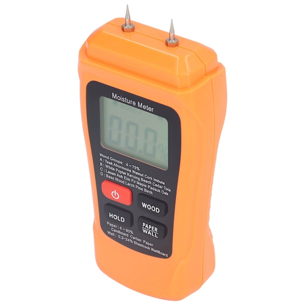 MT18 Digital fuktdetektor med bakgrundsbelyst LCD-display för träbyggnadsmaterial papper golv