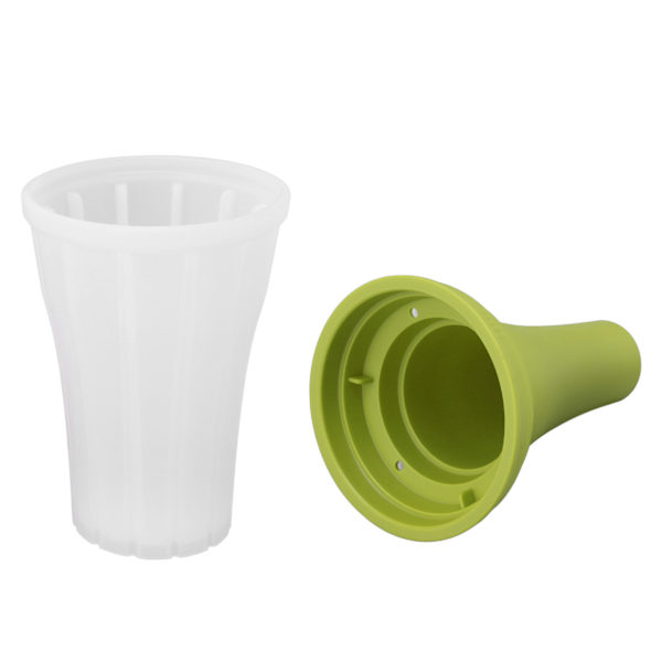 Slushie Maker Cup Quick Frozen 150ml Stor Kapacitet Drikkefremstilling med låg til sommer Grøn