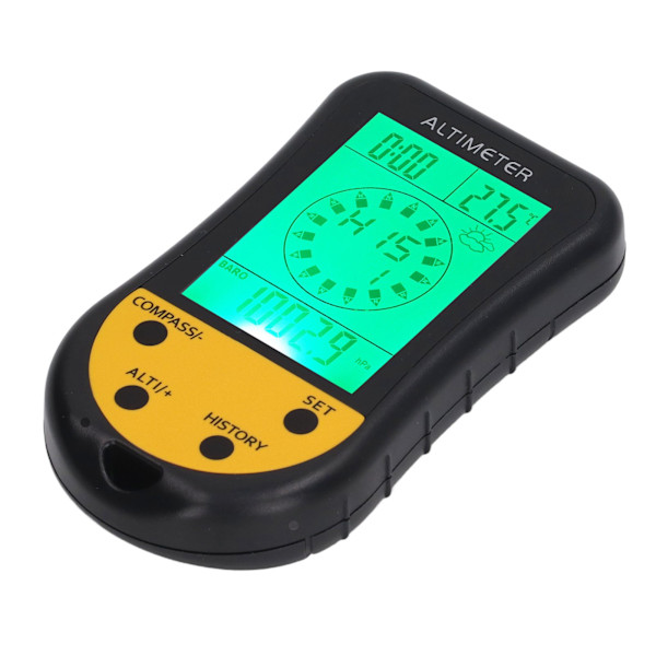 Digitalt altimeter 8 i 1 multifunktionsbarometer termometer vejr bærbar sensor