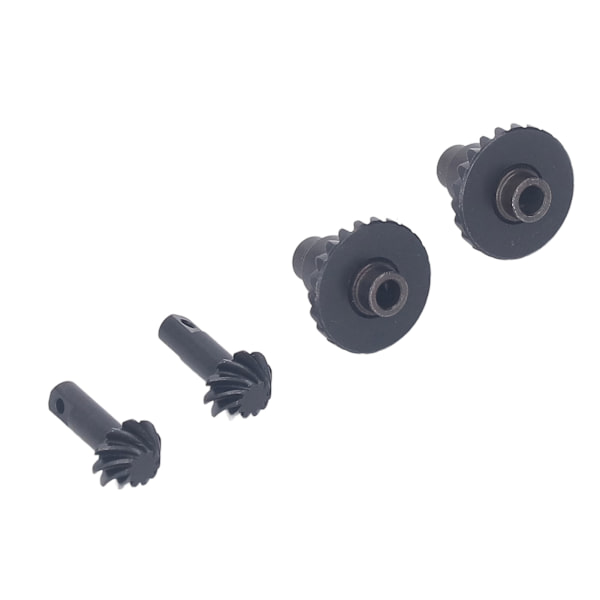 2 Par Stål Helical Växelsats Stål Svart RC Främre Bakre Axlar Ståldrev för TRX4M 1/18 RC Crawler Bil Främre Bakre Axel 10 24T