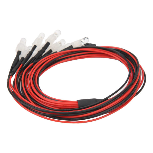 RC Bil 5mm 8 LED Lys Kit 4 Hvidt Lys og 4 Rødt Lys til Traxxas til Hsp til Redcat til Axial Scx10 til D90 til Hpi RC Bil