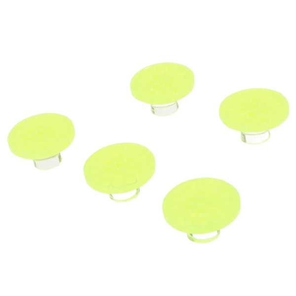 5 stk Korallfragmentplugger Fluorescerende Grønn Rund Form Akryl Korallfragment Holder Base for Akvarium Fiskeskål