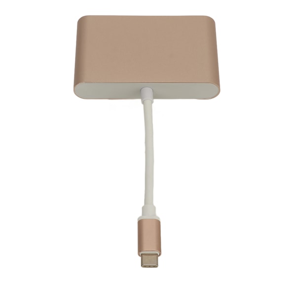 USB 3.1 Type C - VGA-sovitin Hub PD 3 in 1 -telakointiasema alumiinia Type C - VGA-sovitin ruusukulta