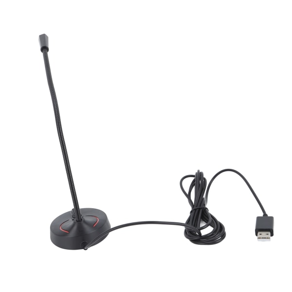 Svanehals kablet mikrofon Sort 360 grader Pick Up desktop svanehals mikrofon til karaoke konferenceoptagelse USB