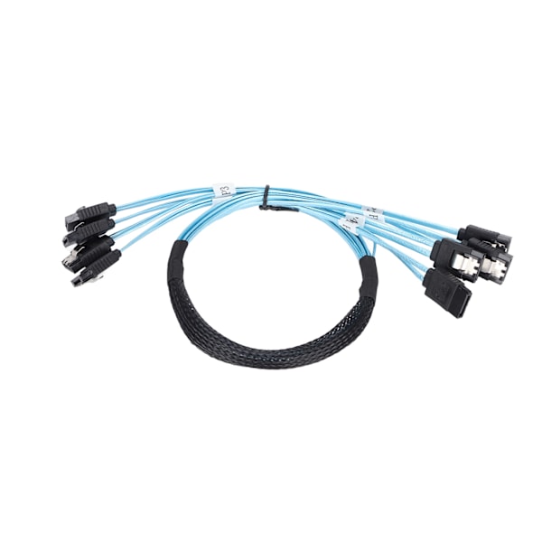 SATA-kabler 7-pinners rask hastighet 6 Gbps Mini Enkel Bruk 4 Ledninger Høyhastighets SATA-kabelsett for datamaskin