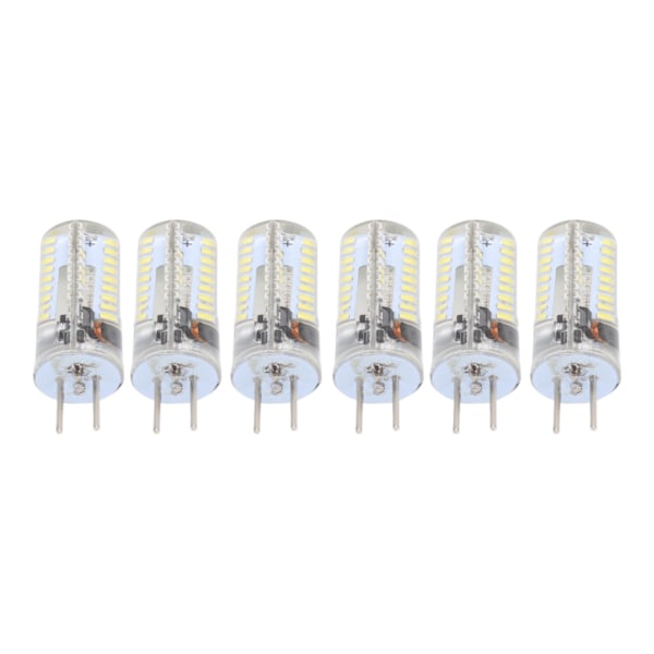 6 st GY6.35 LED-lampor 5W AC 12V Varmvitt 2700 till 3000K Vitt 6000 till 6500K 500LM 72LED-lampor för hemmakontor Ren vit
