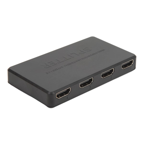 Videosplitter 1 ind 4 ud 4K 1080P understøttet Plug and Play Anti Interference HD Splitter til stationær computer