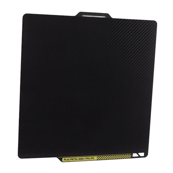 PET-byggplatta 276x259 mm utjämnande kolfiberstål 3D-skrivare med hög vidhäftning för ersättningsutskrift