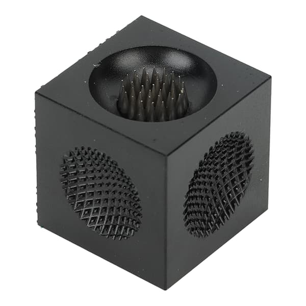 Pool Cue Tip Reparationsværktøj Multifunktionel Terningform Aluminium Legering Bærbar Billardkø Tip Trimmer Sliber Sort
