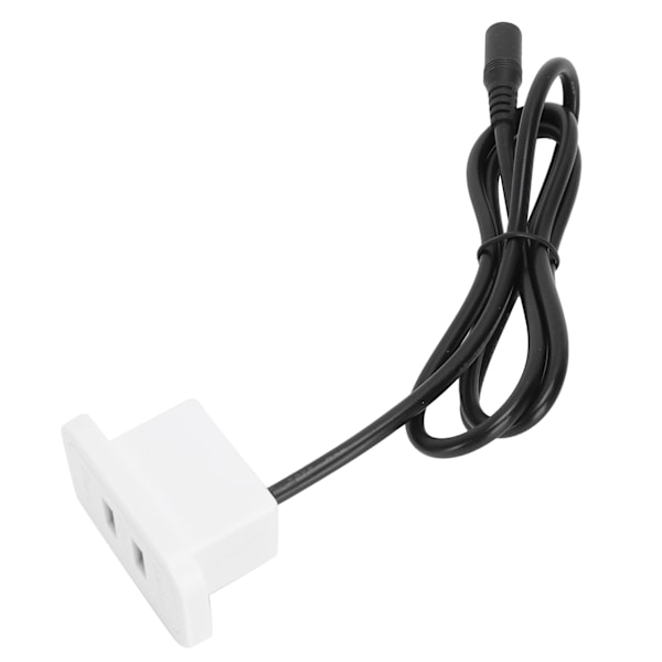 Ladestol Lader med Dobbel USB-port 5V 2A for Skrivebord Sofa Sengeside Møbler Hvit EU 100‑240V