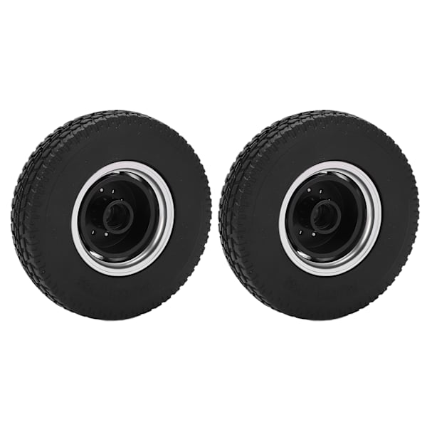 2 stk. RC Bil Gummidæk Aluminium Legering Fornav med Gummidæk til Tamiya 1/14 Traktor Lastbil Forhjul
