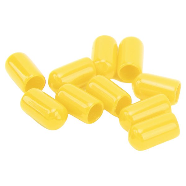 20 st 6 mm Bromsok Luftningsskruv Nippel PVC Dammskydd Hög Hållbarhet för Bromssystem i de Flesta Fordon Gul