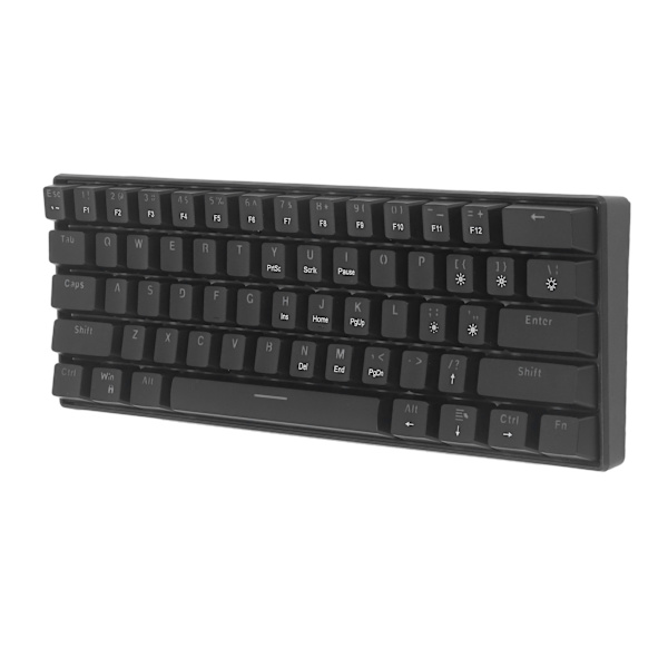 Mekaniskt speltangentbord 61 röda strömbrytare Tangentbord Bärbart LED-bakgrundsbelyst minitangentbord för Windows PC Laptop