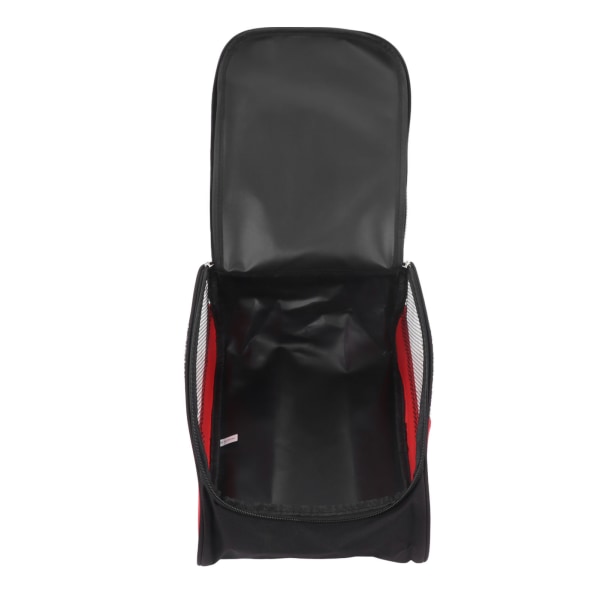 Støvtæt åndbar golfskotaske Bærbar golfskoopbevaringstaske til rejser mænd kvinder Sort rød