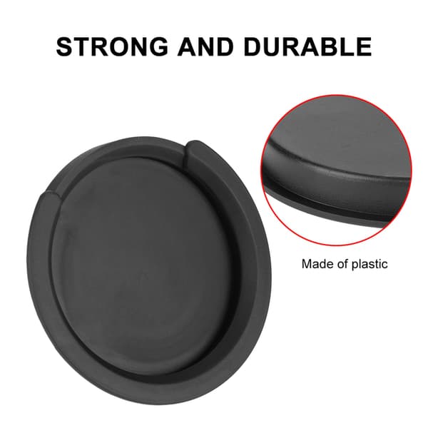 86 mm guitar lydhuls feedback buffer cover plastik musikinstrument tilbehør (sort)