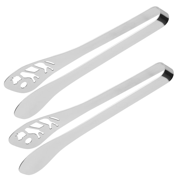 2 stk. matklyper tykkere anti-skolding 304 rustfritt stål biff BBQ bakeklips