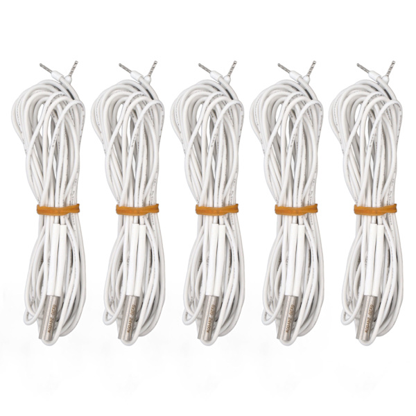 5PCS 24V 60W Värmepatronersättning Rostfritt stål Huvud Värmeelement 3D-skrivartillbehör 1 meter / 3,3ft