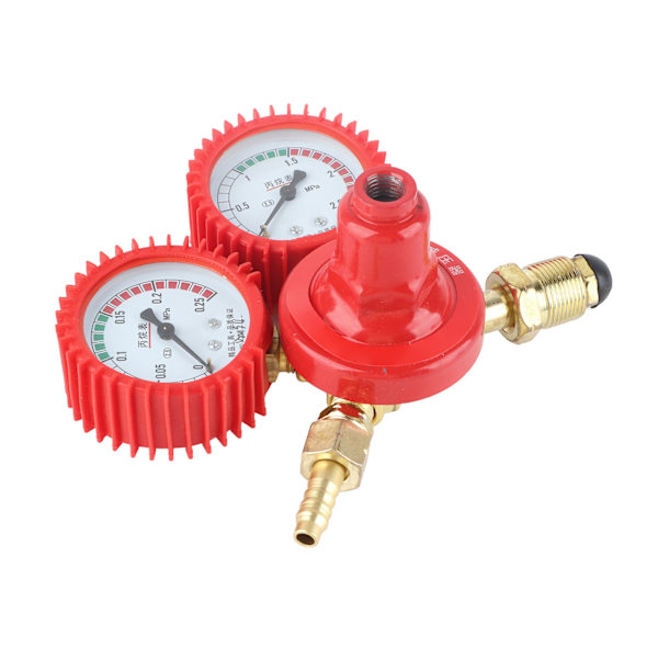 Propantankmätare Klar Noggrann Ratt Tjock Anti Slip Knopp Aluminiumlegering Gas Tryckregulator