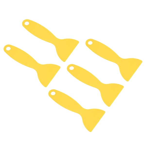 5 stk. 3D-printer spatel fleksibel plast 3D-print harpiksfjernelsesskraber til WANHAO D8 til ANYCUBIC til Nova Gul